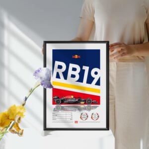 Red Bull RB19 Poster, F1, Formula 1, Red Bull Racing, F1 Merch, Poster, Print, Wall Art, Max Verstappen, Red Bull Max Verstappen by Laurel Wreath Studios