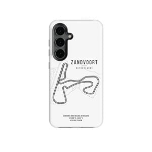 Zandvoort F1 Track Map Phone Case – A Tribute to the Historic Dutch Grand Prix from the Race Track Wall Art store collection.