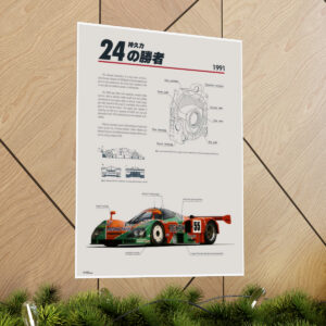 Mazda 787B Le Mans Vintage Race Car Sports Car Racing Art by MAX Auto