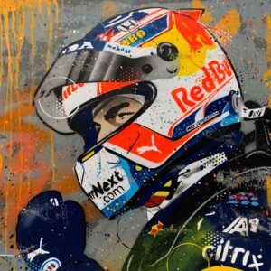 Max Verstappen, Zandvoort 2021 - Graffiti painting Max Verstappen by DRAutoArt