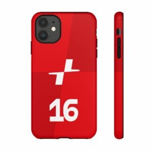 Charles Leclerc CL16 F1 logo 2025 Tough Phone Case compatible with iPhone Google Pixel & Samsung from the Formula 1 Memorabilia store collection.