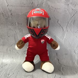 MotoGP Ducati Racing Marc Márquez helmet Race Fan Bear Teddy Gift Cub Plush MotoGP Memorabilia by ADDICT