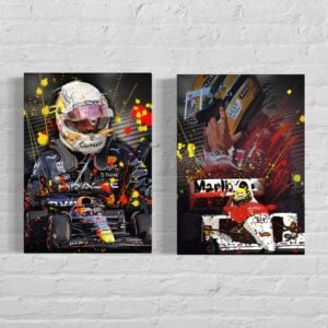 F1 Ayrton Senna & car print A3 Limited edition poster Formula one wall decor 2022 formula 1 from the Sports Car Racing Gifts store collection.