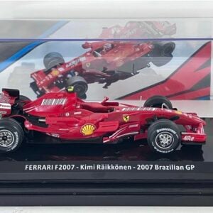 Kimi Räikkönen signed Ferrari F2007 cased 1/24 Sports Car Racing Gifts by The Signature Store