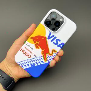 2025 Racing Bulls Livery Phone Case – White & Blue Precision – F1 Inspired Design Sports Car Racing Clothing by DIZZY CASE