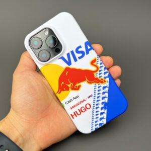 2025 Racing Bulls Livery Phone Case – White & Blue Precision – F1 Inspired Design Sports Car Racing Clothing by DIZZY CASE