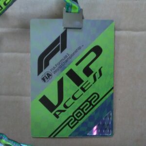 Ed Sheeran F1 VIP Pass Sports Car Racing Clothing by Grand Prix Memorabilia