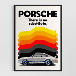 BPC Porsche 911 RS 2.7 (Bedroom Poster Collection) Sports Car Racing Posters & Prints by Speed Icons by JoelClarkArtist