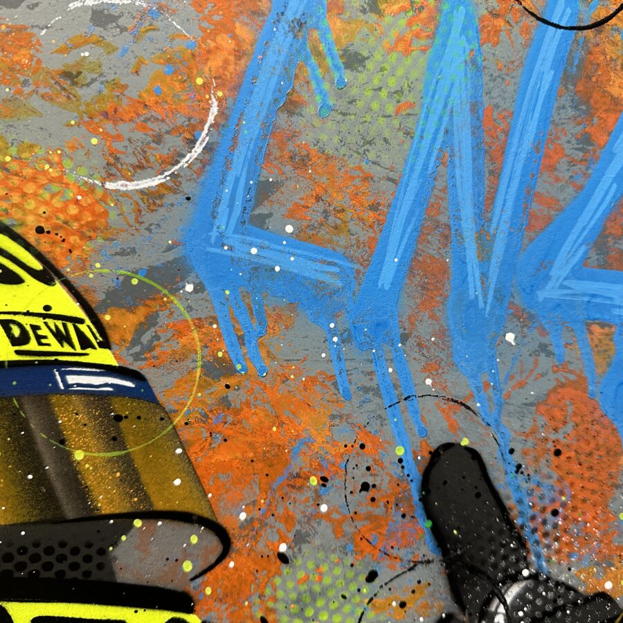 Lando Norris, 2024 - Graffiti Painting from the Sports Car Racing Fine Art Originals store collection.