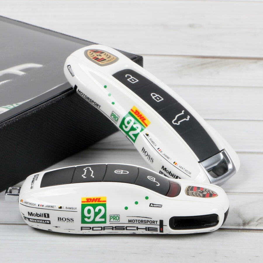 Porsche 911 GT3 RSR 2020 livery Key Fob Cover Case from the GPBox store.