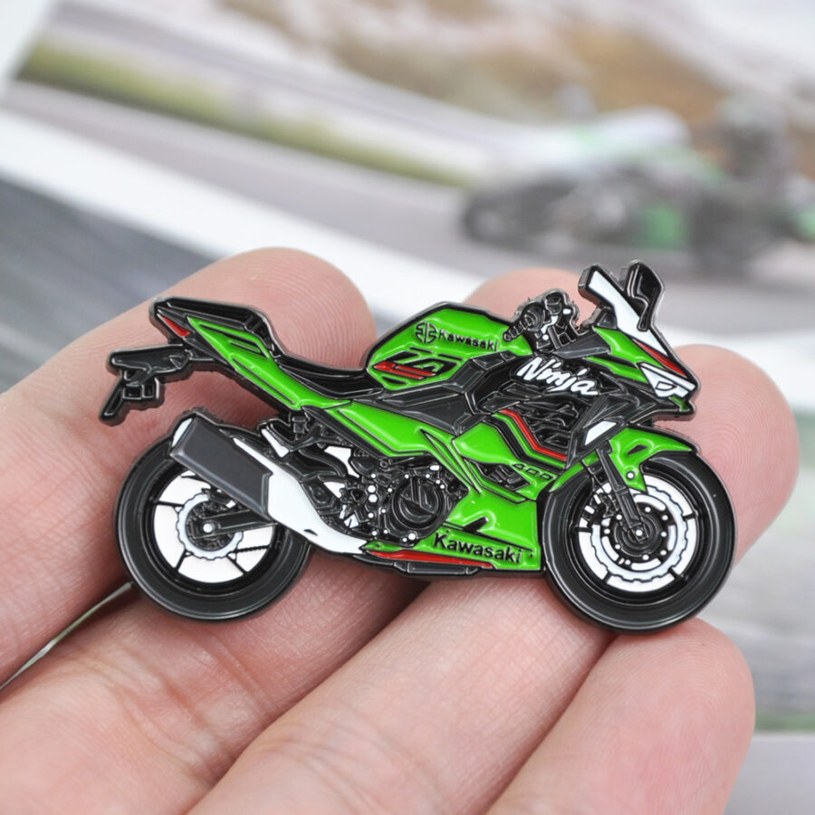 MotoPins Kawasaki Ninja 400 Lapel Pins Unique Gift Idea for Sportbike Motorcycle Riders Bikers Lovers Badge Birthday Present from the Sports Car Racing Fine Art Originals store collection.
