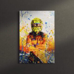 Lando Norris F1 Canvas Wall Art 2024 Sports Car Racing Fine Art Originals by Apex Chicane