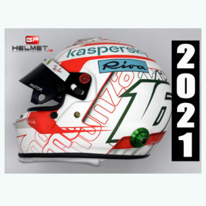 Charles Leclerc 2021 Replica helmet - Monza GP Ferrari F1 from the F1 Helmets store collection.