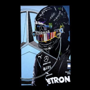 Lewis Hamilton 24 Original Artwork By Sean Wales from the Sports Car Racing Fine Art Originals store collection.
