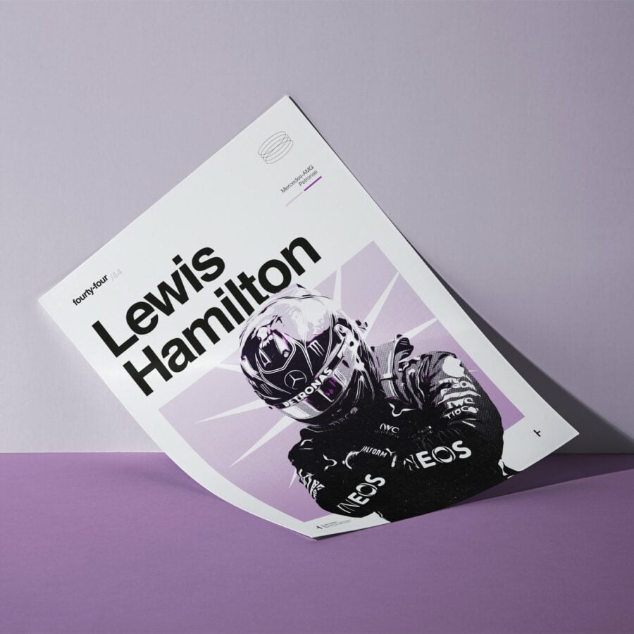 Lewis Hamilton, Wakanda Forever - Formula 1 Art Print from the GPBox store.