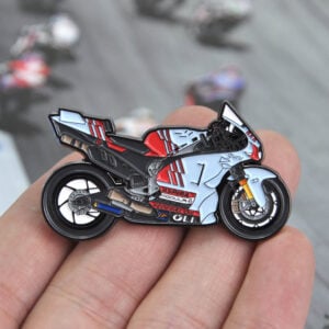 Marc Marquez Gresini Racing Bike Pin Badge MotoGP Ducati Merchandise Motorcycle Gift MM93 GP23 93 Race Merch 2024 Collection from the Sports Car Racing Fine Art Originals store collection.
