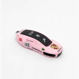 Ken Block #43 PPIHC 2022 hoonipigasus PORSCHE 911 pink pig livery Key Fob Cover Case for MACAN BOXSTER CAYMAN 718 911 OLD key from the Sports Car Racing Gifts store collection.