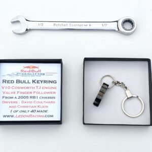 K18: Red Bull Formula 1 engine part keyring keychain motorsport engineering mans guys F1 car auto racing mechanics christmas gift from the Sports Car Racing Gifts store collection.