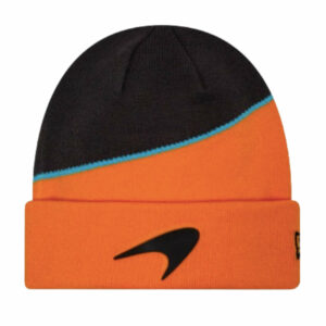 2024 McLaren Racing Team Colour Orange Cuff Knit Beanie Hat - One Size from the Sports Car Racing Gifts store collection.