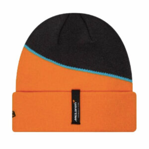 2024 McLaren Racing Team Colour Orange Cuff Knit Beanie Hat - One Size from the Sports Car Racing Gifts store collection.