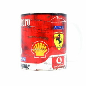 Vintage Michael Schumacher Ferrari F1 Mug from the Vintage store collection.