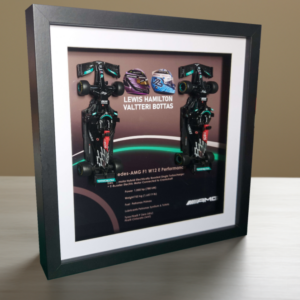 Lewis Hamilton Bottas Mercedes W12 2021 Helmet Art Box Frame 1/43 Diecast Cars from the Lewis Hamilton store collection.