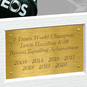 Large A3+ Print 7 Times World Champion Celebration Edition - Signed Lewis Hamilton - Mercedes-Amg Petronas - Autographed Photo Photograph Picture Frame Motor Sport Formula 1 F1 Gift from the Lewis Hamilton store collection.