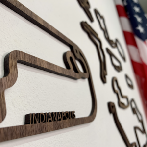 Indycar - The Complete Circuit Collection Wall Display Race Track Wall Art by World Race Circuits
