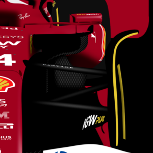 Charles Leclerc Lewis Hamilton Ferrari SF25 2025 F1Helmet Print - Scuderia GP from the Sports Car Racing Fine Art Originals store collection.
